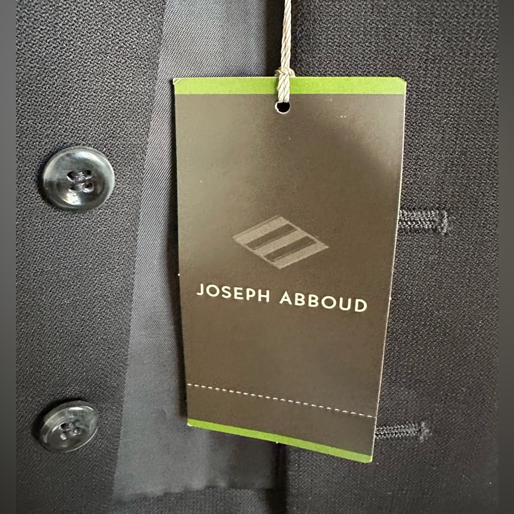 Joseph Abboud Black Formal Vest with V-Neck and Wool Blend - Picture 6 of 8